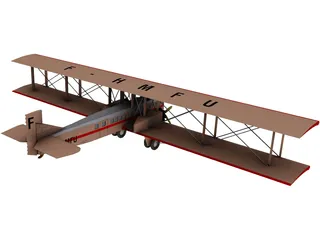 Farman F.60 Goliath 3D Model preview
