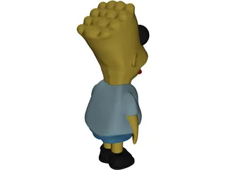 Simpsons Bart 3D Model preview