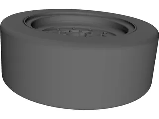 BBS 13 Inch Rim 3D Model preview