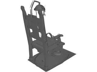 Electric Chair 3D Model preview