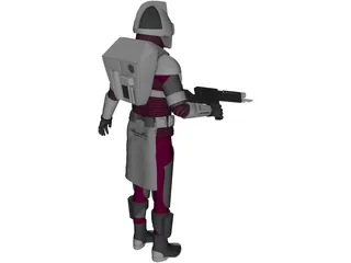 Cylon Classic 3D Model preview