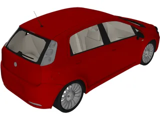 Fiat Punto 3D Model preview