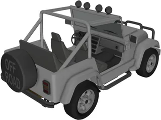 Jeep Cabrio 4x4 (2004) 3D Model preview