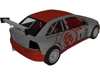 Opel Astra Rally Car 3D Model preview