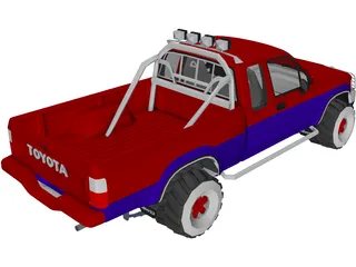 Toyota Hilix SURF Sport 3D Model preview
