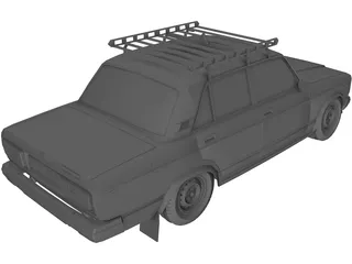 VAZ 2105 Lada 3D Model preview