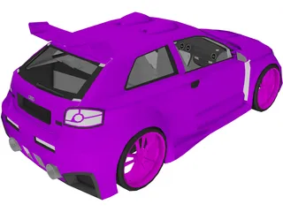 Audi A3 [Tuned] 3D Model preview