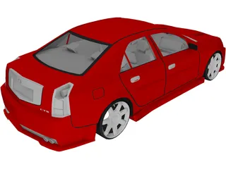 Cadillac CTS [Tuned] 3D Model preview