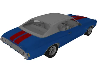 Chevrolet Chevelle SS (1972) 3D Model preview
