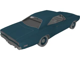 Dodge Super Bee (1969) 3D Model preview