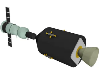 Apollo-Soyuz 3D Model preview