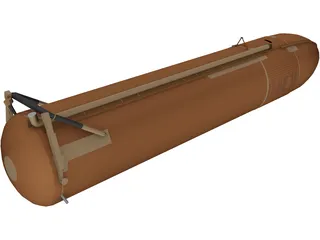 Space Shuttle External Tank 3D Model preview