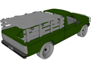Ford F-100 (1980) 3D Model preview