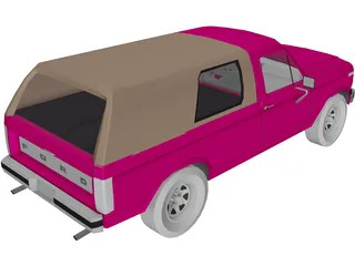Ford F-150 (1980) 3D Model preview