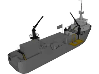 SeaWolf D3C 3D Model preview