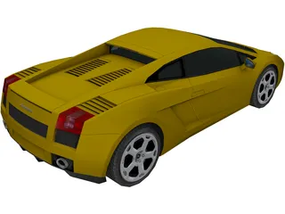 Lamborghini Gallardo 3D Model preview