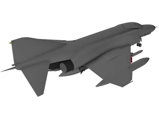 F-4E Phantom 3D Model preview
