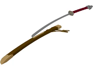 Elvin Sword 3D Model preview