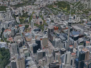 Auckland City, New Zealand (2024) 3D Model preview