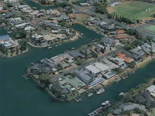 Gold Coast City, Australia (2023) 3D Model preview