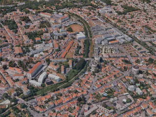 La Rochelle City, France (2024) 3D Model preview