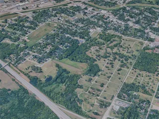 Topeka City, KS, USA (2024) 3D Model preview