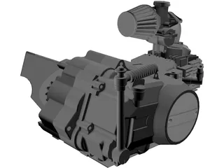 Pit-Bike Engine 125cm3 3D Model preview