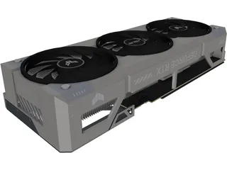 ASUS TUF GeForce RTX 5070 Ti 3D Model preview