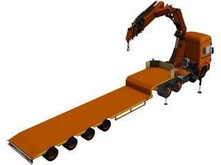 Scania Truck 3D Model preview