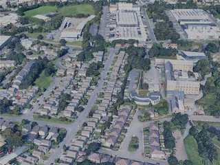 Galway City, Ireland (2024) 3D Model preview