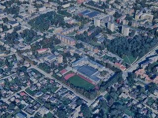 Jelgava City, Latvia (2023) 3D Model preview