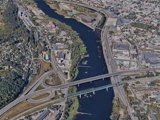 Kaunas City, Lithuania (2023) 3D Model preview