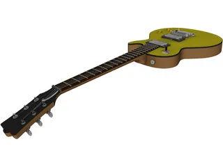 Gibson Les Paul Electric Guitar 3D Model preview