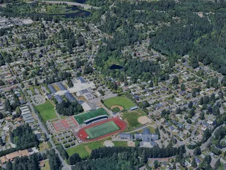 Olympia City, WA, USA (2024) 3D Model preview