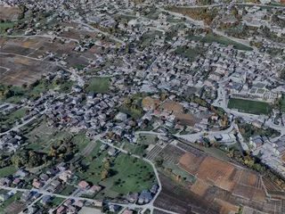 Sion City, Switzerland (2023) 3D Model preview