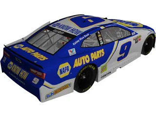 Nascar Chevy SS 3D Model preview