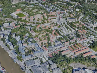 Turku City, Finland (2023) 3D Model preview