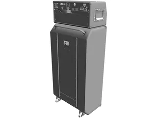 Ampeg Bass Amp with Speaker 3D Model preview