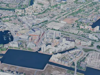 Cardiff City, UK (2025) 3D Model preview