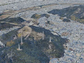 Himeji City, Japan (2025) 3D Model preview