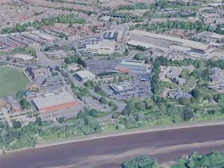 Preston City, UK (2024) 3D Model preview