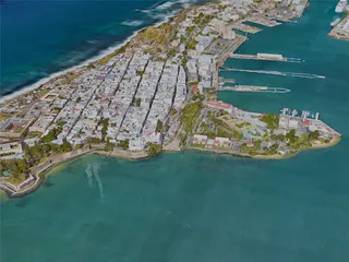 San Juan City, Puerto Rico (2023) 3D Model preview