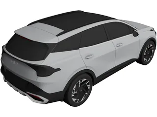Kia Sportage (2021) 3D Model preview