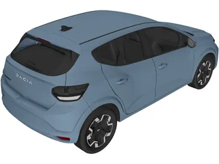 Dacia Sandero (2026) 3D Model preview