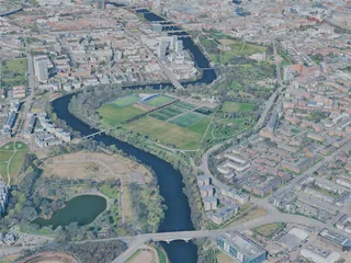 Glasgow City, UK (2025) 3D Model preview