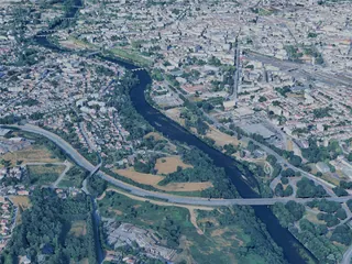 Limoges City, France (2025) 3D Model preview