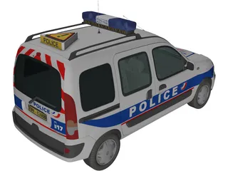 Renault Kangoo Police 3D Model preview