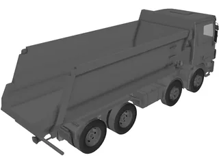 Mercedes-Benz Actros Dumper 3D Model preview