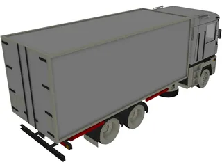 Renault Magnum Box 3D Model preview