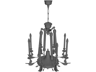 Chandelier 3D Model preview